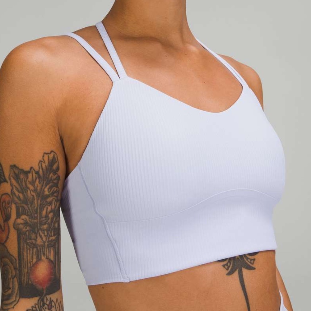 Like a Cloud Ribbed Longline Bra Light Support